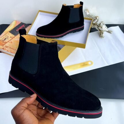 Billionaire Urban turnout suedes Chelsea boot black