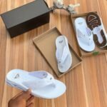 2025 white rest X-S-1 flip-flop sandals white