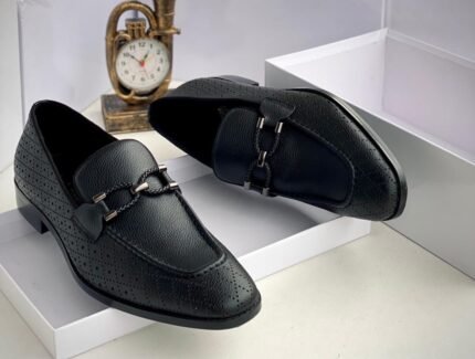 Balfron leather Loafers black