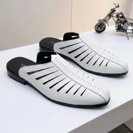 Tomford  leather mule dark white