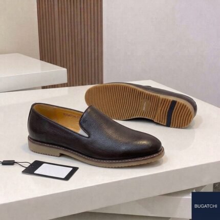 Alston penny leather loafers coffee brown